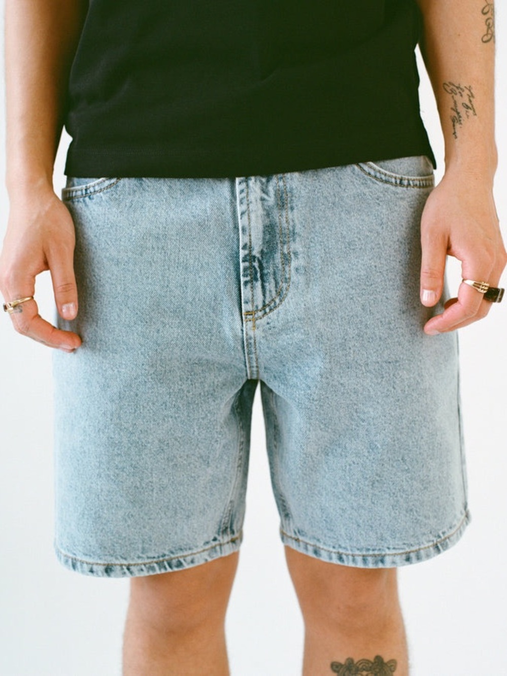 Both& Ki Denim Relaxed Shorts